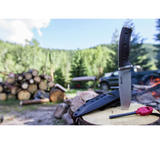 Buck Knives | 863 Selkirk Knife | Multifunctional Survival Knife | Hunting, Camping and Outdoors | Lifetime Warranty | Heat Treated | Black Micarta | 0863BRS-B