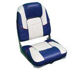 Premium Folding Boat Seat (Blue/White)- FSM54996