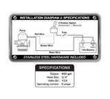 800 GPH Fully Automatic Bilge Pump WITH Internal Float Switch - FSM57422