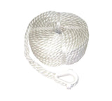 50' Tri-Strand Twisted Nylon Anchor Line WITH Thimble [3/8"]- FSM52708
