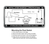 Automatic Bilge Pump Float Switch - FSM57438