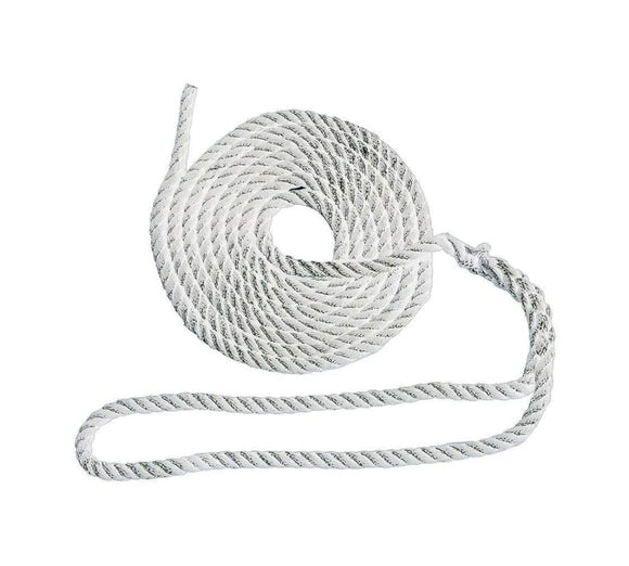 25' 3 Strand Nylon Twisted Dock Line [1/2