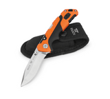 Buck Knives | 661 Small Folding Pursuit Knife | Heavy-Duty Polyester Sheath | Folding Knife | Hunting, Camping and Outdoors | Made In USA | Lifetime Warranty | Heat Treated | Orange/Black Pro Color| 0661ORS-B