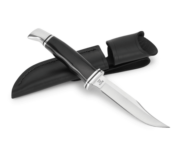 Buck Knives | 102 Buck Woodsman® Knife | Black Phenolic | Hunting, Camping and Outdoors | Made In USA | Lifetime Warranty | Heat Treated | 0102BKS-B