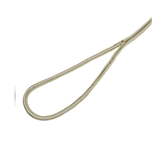 25' Double Braid Nylon Dock Line WITH Eye Splice (Gold) [3/8