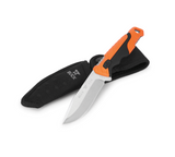 658 Small Pursuit Knife | Orange/Black Pro | Hunting, Camping and Outdoors | Made In USA | Lifetime Warranty | Heat Treated | 0658ORS-B