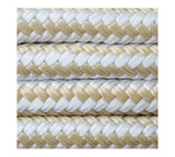 25' Double Braid Nylon Dock Line WITH Eye Splice (Gold) [3/8"]- FSM52870