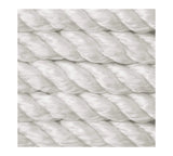Tri-Strand Nylon Twisted Anchor Line WITH Thimble (White) [3/8"]- FSM52709