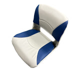 Fold Down Molded Boat Seat WITH Cushions (Blue/Gray)- FSM54989