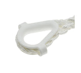150' Tri-Strand Nylon Twisted Anchor Line WITH Thimble (White)- FSM52710