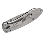 Buck Knives | 327 Nobleman Knife | Stainless Steel Pocket Clip | Folding Knife | Hunting, Camping and Outdoors | Lifetime Warranty | Heat Treated | Brushed Steel | 0327SSS-B