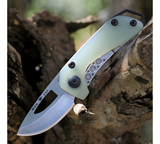 Buck Knives | 417 Budgie Knife | Stainless Steel Pocket Clip | Folding Knife | Hunting, Camping and Outdoors | Made In USA | Lifetime Warranty | Heat Treated | Natural Green Color| 0417GRS-B
