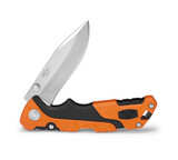Buck Knives | 661 Small Folding Pursuit Knife | Heavy-Duty Polyester Sheath | Folding Knife | Hunting, Camping and Outdoors | Made In USA | Lifetime Warranty | Heat Treated | Orange/Black Pro Color| 0661ORS-B