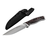 853 Small Selkirk Knife | Brown/Black Micarta |  Hunting, Camping and Outdoors | Lifetime Warranty | Heat Treated | 0853BRS-B