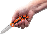 Buck Knives | 661 Small Folding Pursuit Knife | Heavy-Duty Polyester Sheath | Folding Knife | Hunting, Camping and Outdoors | Made In USA | Lifetime Warranty | Heat Treated | Orange/Black Pro Color| 0661ORS-B