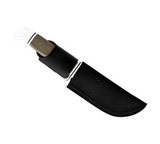 Buck Knives | 103 Skinner Knife | Fixed Blade Knives | 4" Stainless Steel Blade with Leather Sheath | Hunting, Camping and Outdoors | Made In USA | Lifetime Warranty | Heat Treated | O.D. Green Micarta Pro | 0103GRS1-B