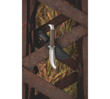 Buck Knives | 103 Skinner Knife | Fixed Blade Knives | 4" Stainless Steel Blade with Leather Sheath | Hunting, Camping and Outdoors | Made In USA | Lifetime Warranty | Heat Treated | O.D. Green Micarta Pro | 0103GRS1-B