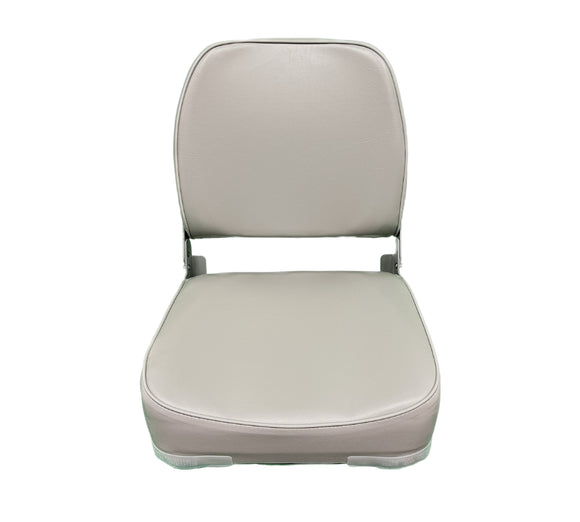 Low-Back Folding Boat Seat (Gray) - FSM 58703