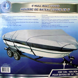 [14' - 16'] V Hull Boat Cover (Upto 68-In Beam Width) - FSM58612