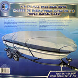 [14' - 16'] V & Tri Hull Bass Boat Cover (Upto 90-In Beam Width) - FSM58613