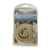 15' Double Braid Nylon Dock Line WITH Eye Splice (Gold) [3/8"]- FSM52854