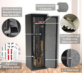 Fireproof gun cabinet storage