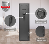 Safe gun safe with electronic lock