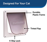 PetSafe 4-Way Locking Cat Door by Petsafe - P1-4W-11