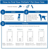 PetSafe Freedom Aluminum Pet Door for Dogs and Cats, Large, White, Tinted Vinyl Flap - PPA00-10861