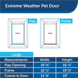 PetSafe Extreme Weather Door, White, Large - PPA00-10986