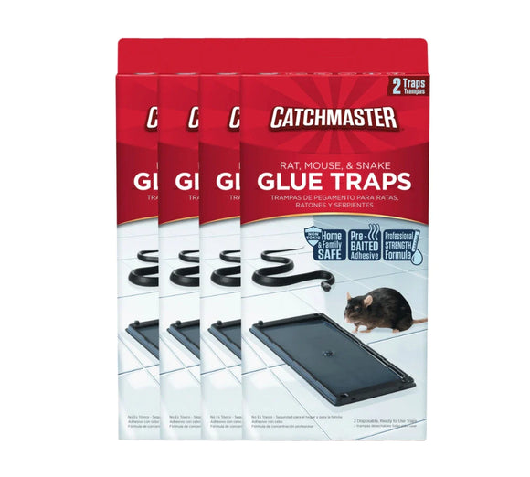 Rat, Mouse & Snake Glue Traps 8 Pcs. (4 Pack) - 402SD-4