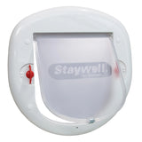PetSafe Big Cat 4-Way Locking Cat Door, Exterior/Interior, White - PPA00-11326