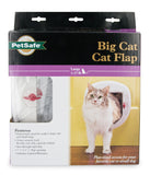 PetSafe Big Cat 4-Way Locking Cat Door, Exterior/Interior, White - PPA00-11326