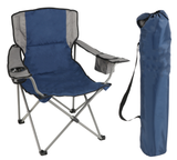 Canadian Shield Oversized Camp Chair- Blue-Grey - BDO-A03