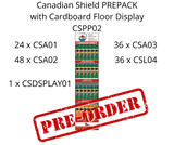 Canadian Shield PREPACK with Cardboard Floor Display - CSPP02