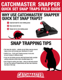 CATCHMASTER EZ Set (Snapper) Mouse Traps 6 Pc. (3- 2 Packs)