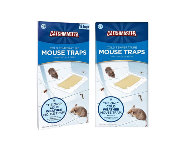 Cold Temperature Mouse Size Glue Traps 12 Pc (2-6 packs)- 106WRG-2