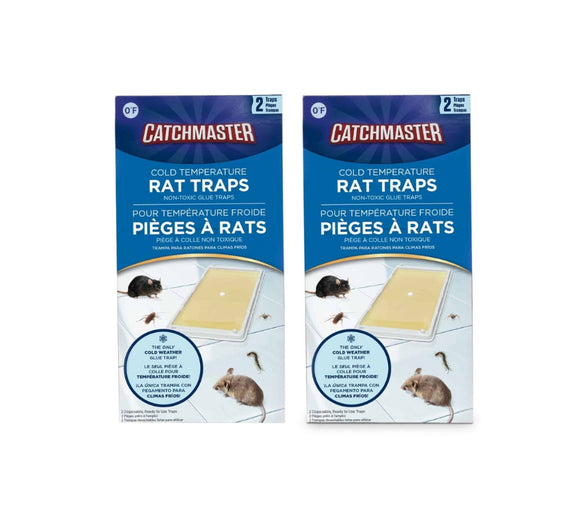 Cold Temperature Rat Size Glue Traps 4 Pc (2-2 Packs)- 402WRG-2