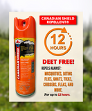 Canadian Shield Mosquito & Insect Repellent | DEET FREE! | Bug spray Formulated for Hunting, Fishing, Camping, Family Fun, and Anything Outdoors | up to 8 Hours of Protection (142g) - CSA03